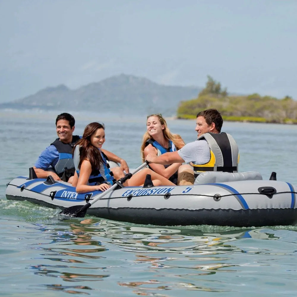 Excursion 5 Person Inflatable Boat Trolling Motor