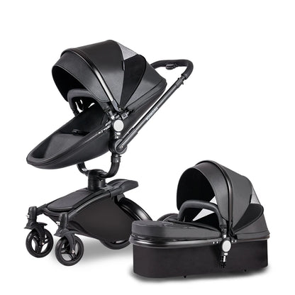 3 in 1 PU leather Baby Stroller