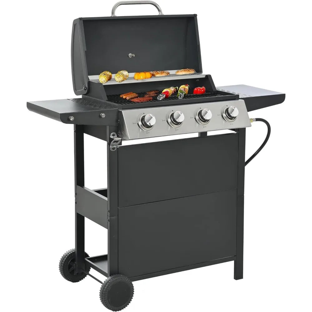 4-Burners Propane Gas BBQ Grill gas