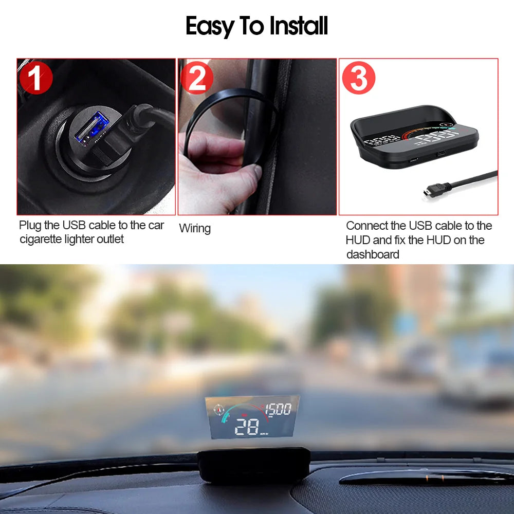 Hud Head Up Display Gps Speedometer