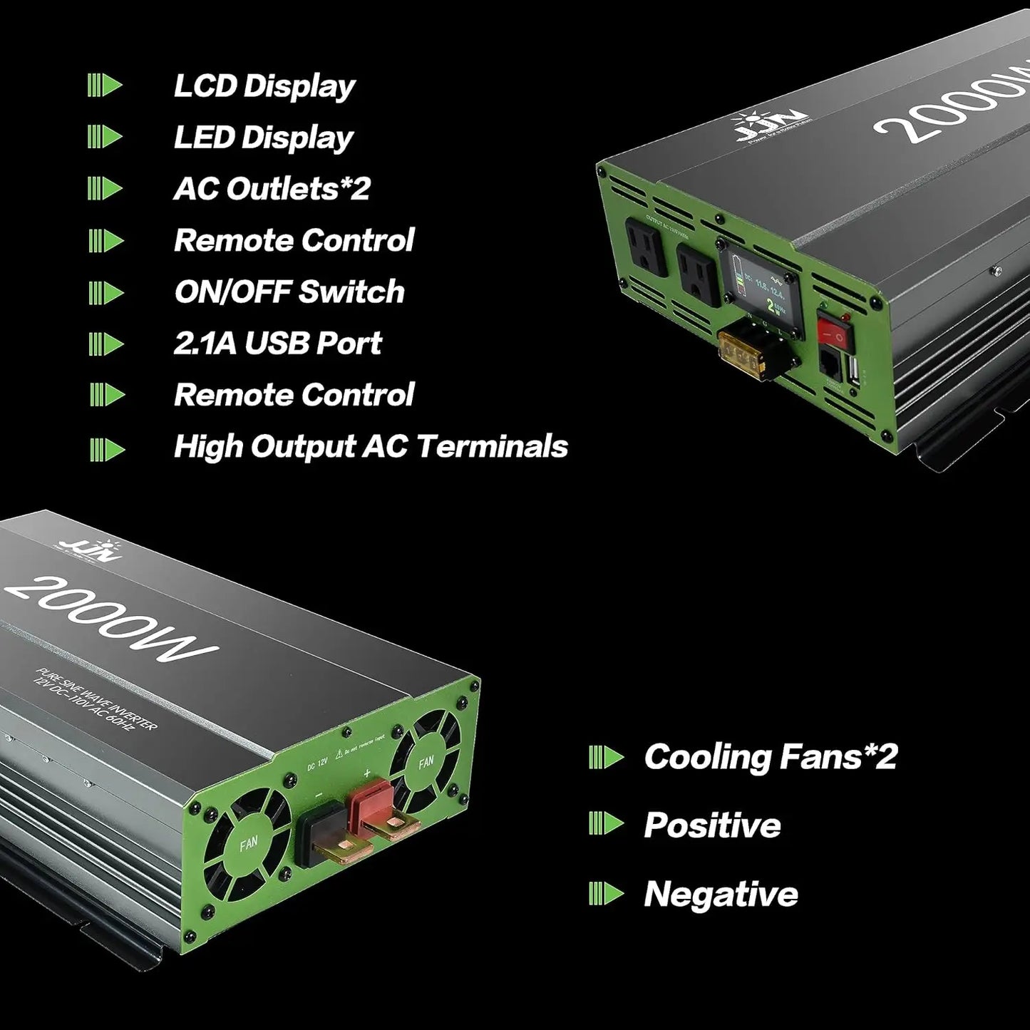 Solar Inverters 2000W Pure Sine Wave