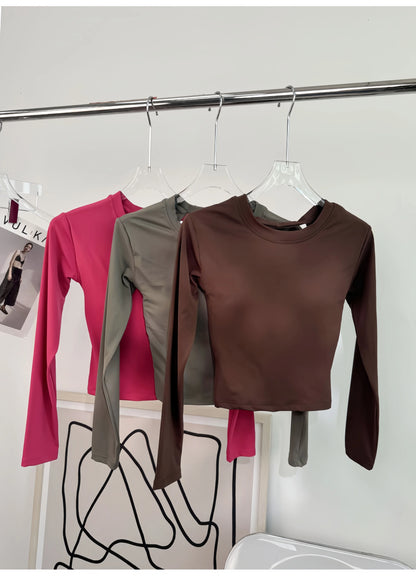 Yoga long-sleeved fixed-style sports bra