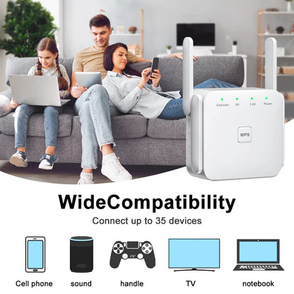 5G 1200Mbps Wireless Wifi Amplifier Router