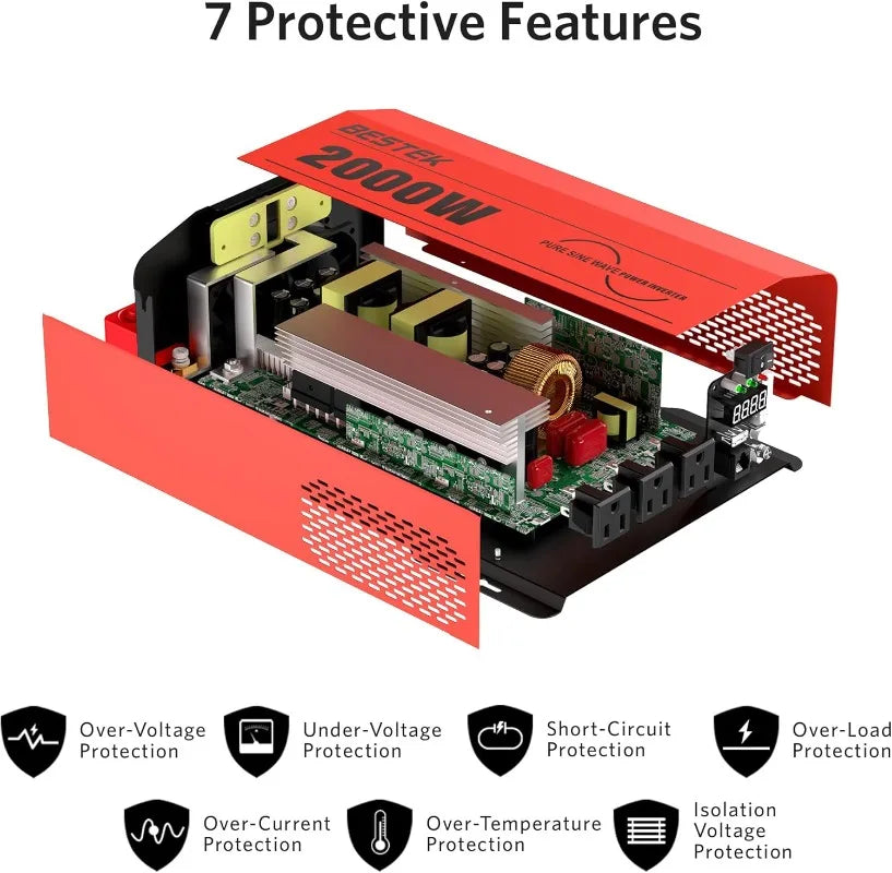 2000 Watt Pure Sine Wave Power Inverter