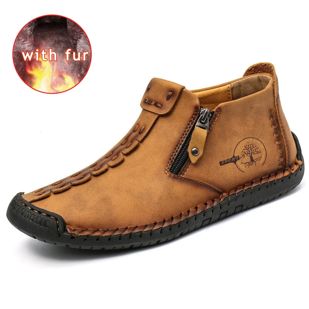 Men Handmade Casual Ankle Boots