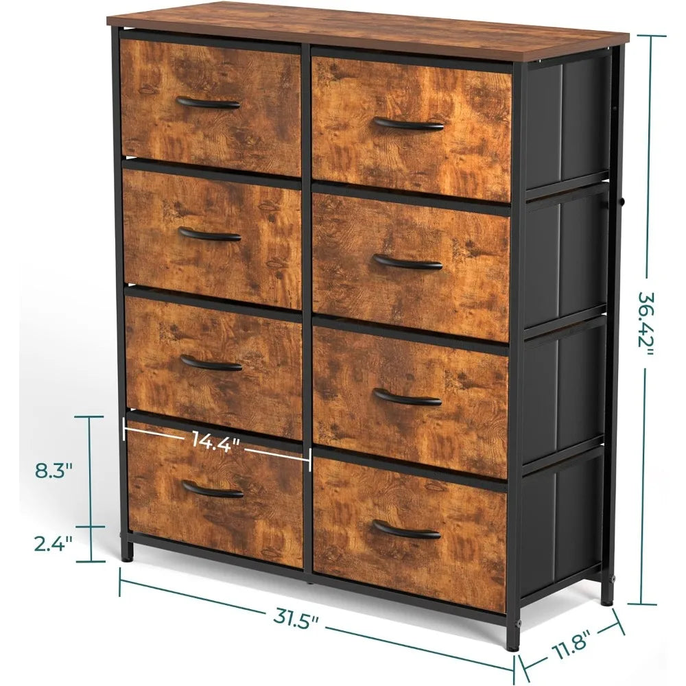 8-Drawer Fabric Dresser