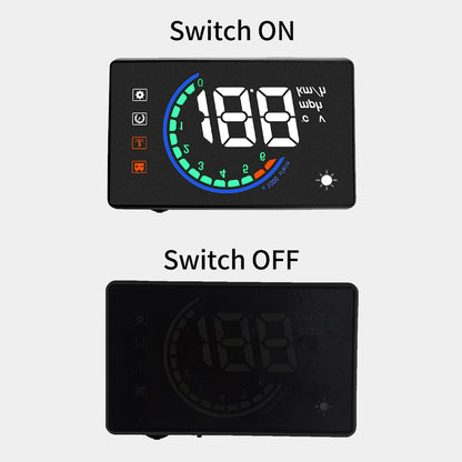 HUD Head Up Display OBD2 Car Gauge Speedometer