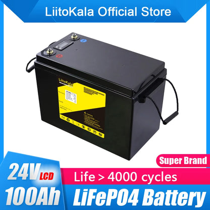 24V 100Ah LiFePO4 Solar Golf  Battery