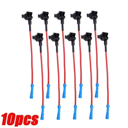 10/5pcs 12V MINI SMALL MEDIUM Size Car Fuse Holder Add-a-circuit TAP Adapter Micro Mini Standard ATM Blade Fuse for Cars Vans