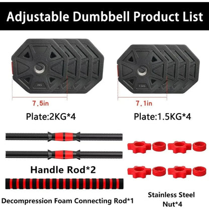 Adjustable Weights Dumbbells Set