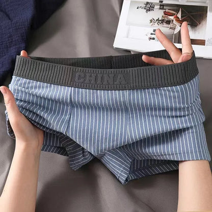 Men's Cotton Striped Boxer Shorts