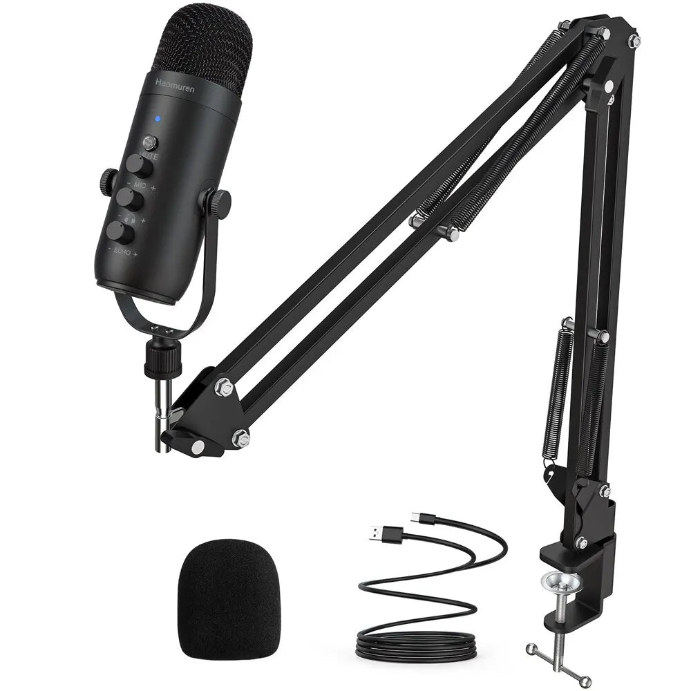 USB Streaming Podcast Studio Microphone