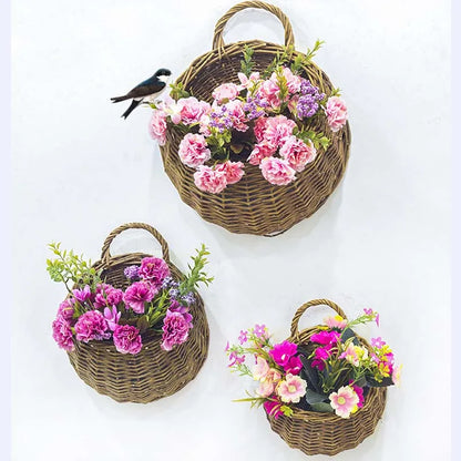 Hand Made Flower Planter Wicker