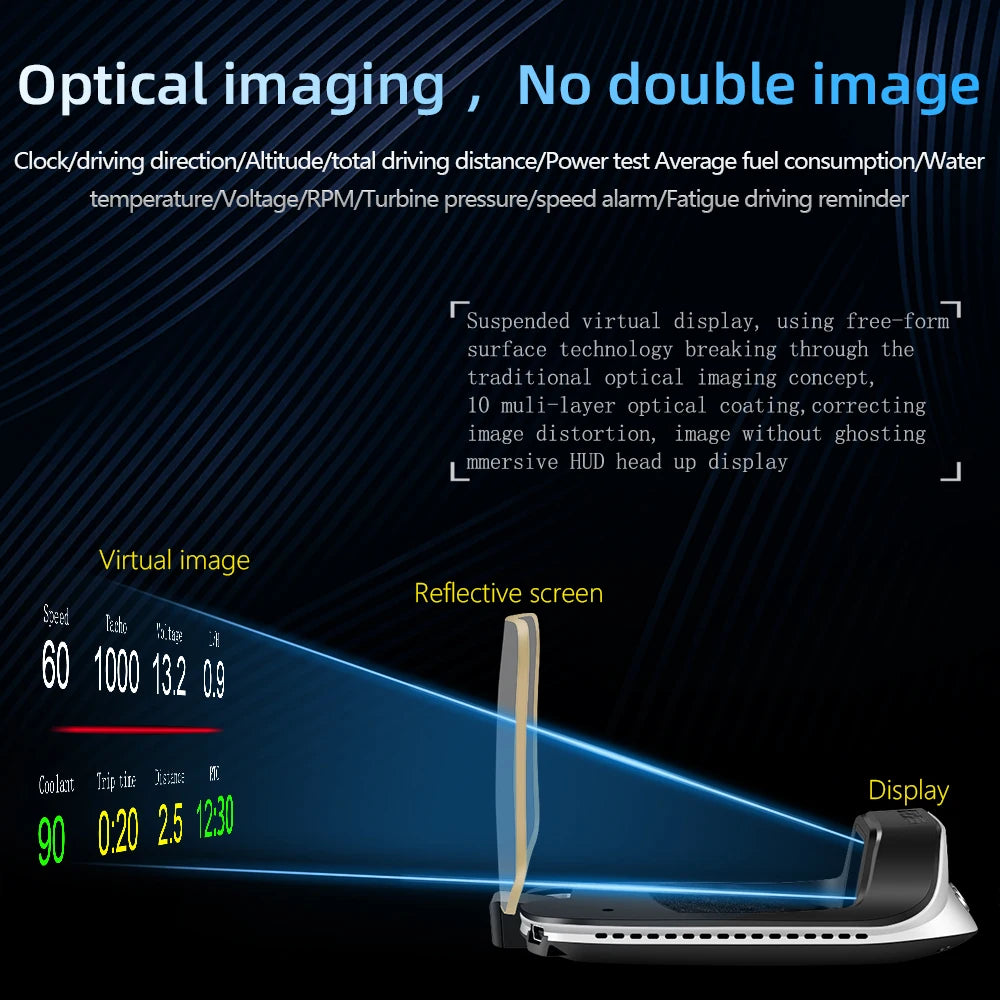 C3 Obd2 Head Up Display Electronic Digital Speedometer