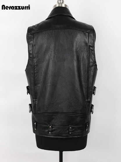 Men Faux Leather Motorcycle Jacket