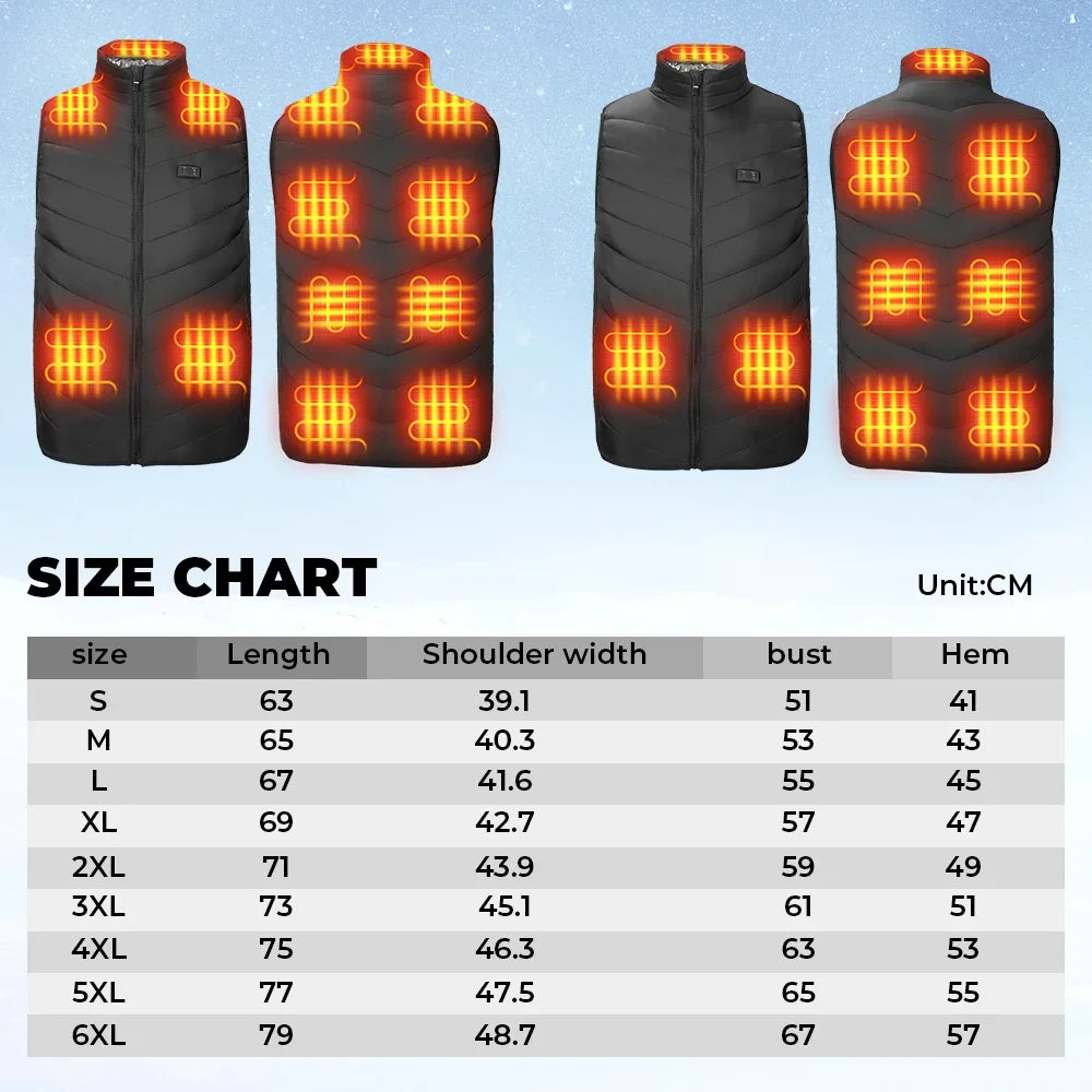 USB Heated Thermal Vest