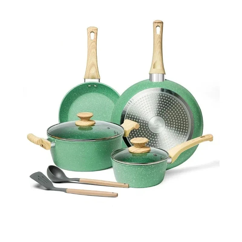 Kitchen 8/11inch Frying Pan Stock Pot set