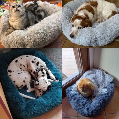 Dog Rectangle Plush Winter Warm Bed