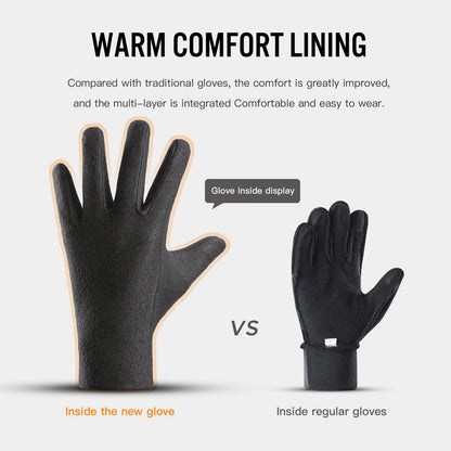 Heated Winter Moto Gloves