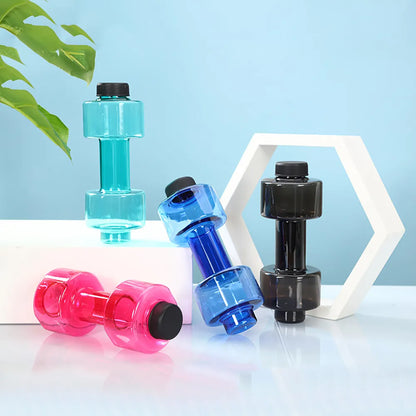 4 Colors Dumbbell Sports Water Bottles