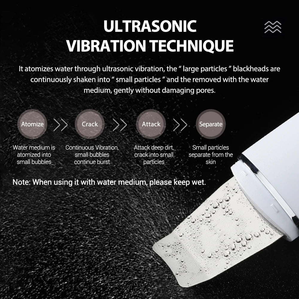 Ultrasonic Skin Scrubber Blackhead Remover