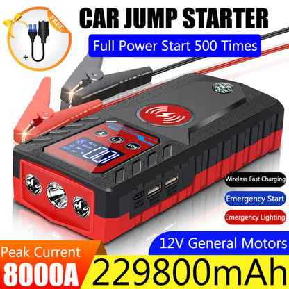 229800mah Car Jump Starter 8000A 12V High-power