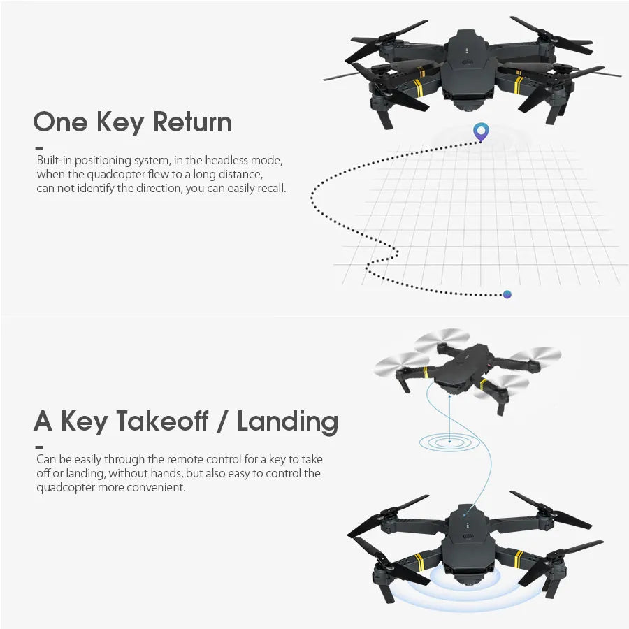 Foldable E58 RC Drone