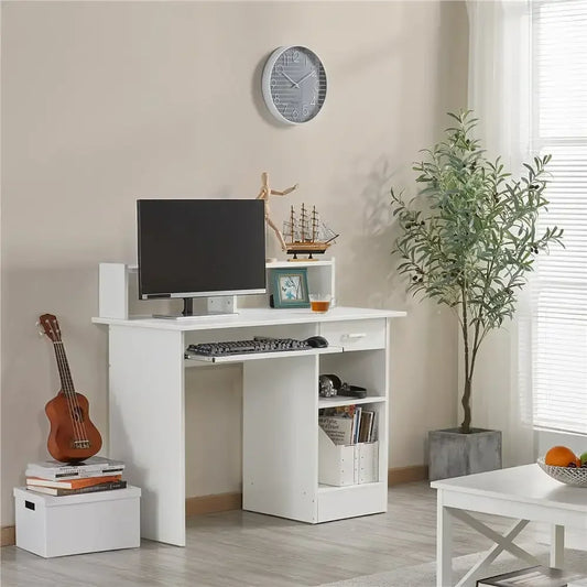 Wooden Home Office Computer Desk with Drawers