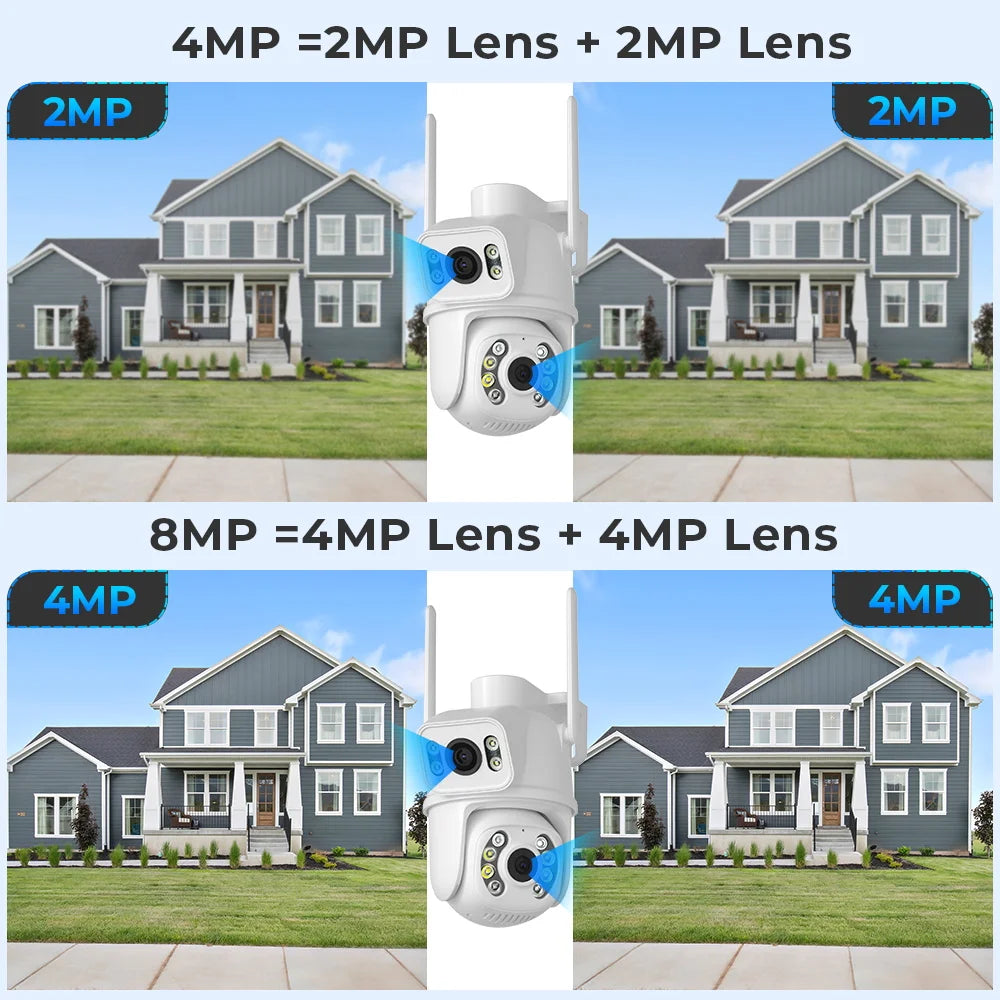 8MP 4K PTZ Wifi Wireless Outdoor Camera