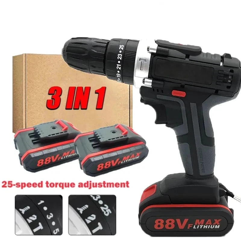 3 IN 1 Wireless Electric Screwdriver Drill