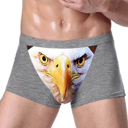 3D Wolf Eagle Head Boxer Shorts