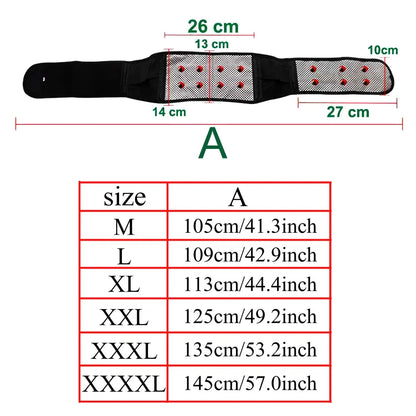 Self Heating Magnetic Therapy Back Support Belt