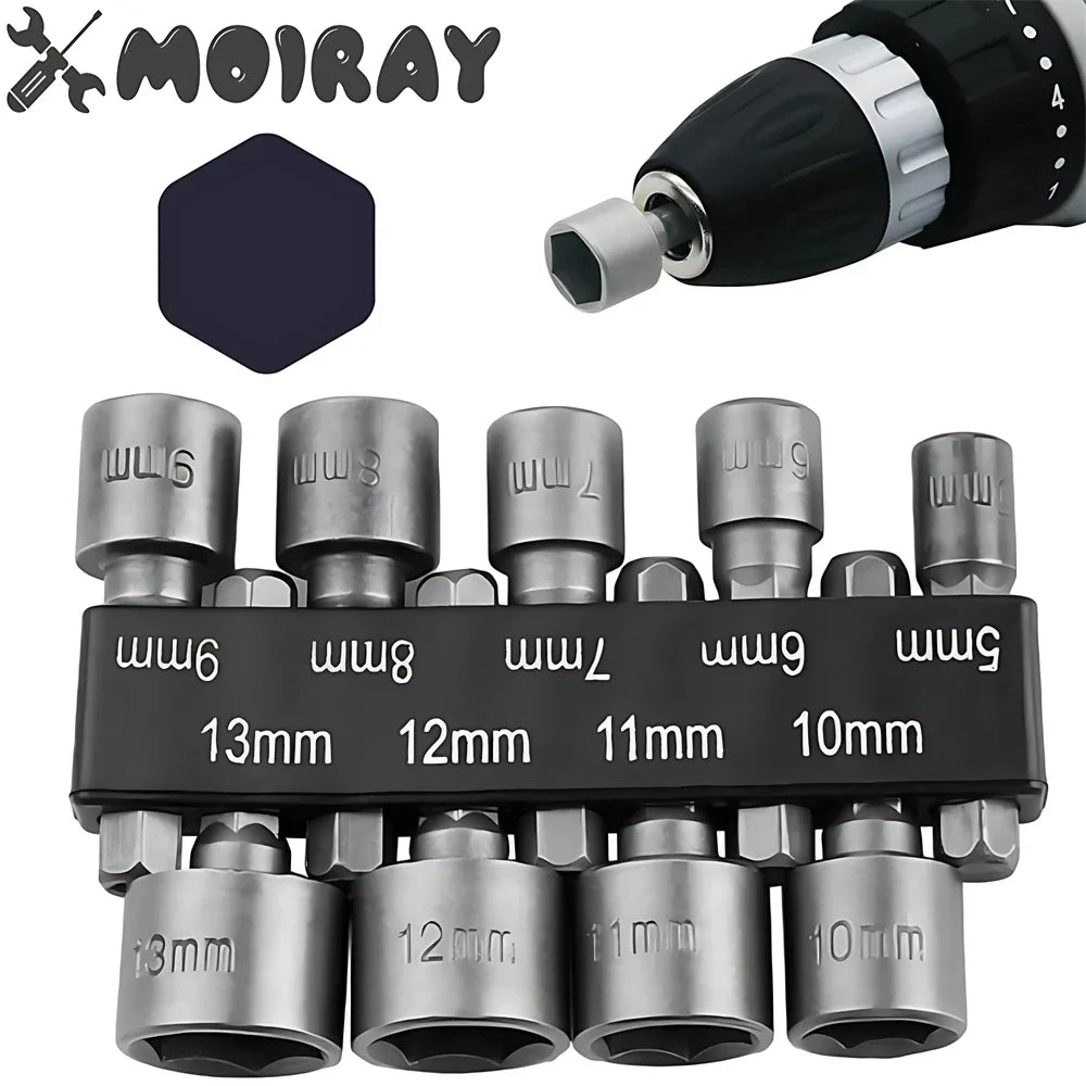 5-13mm Hexagonal Shank Hex Nut Socket Set