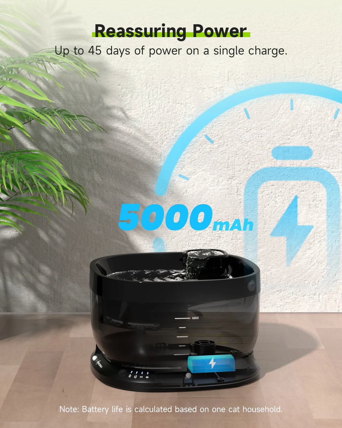 7L Wireless Water Fountain Auto Sensor