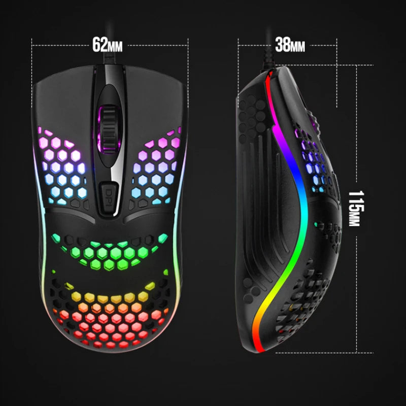 7 breathing LED Back Light Optical Mouse