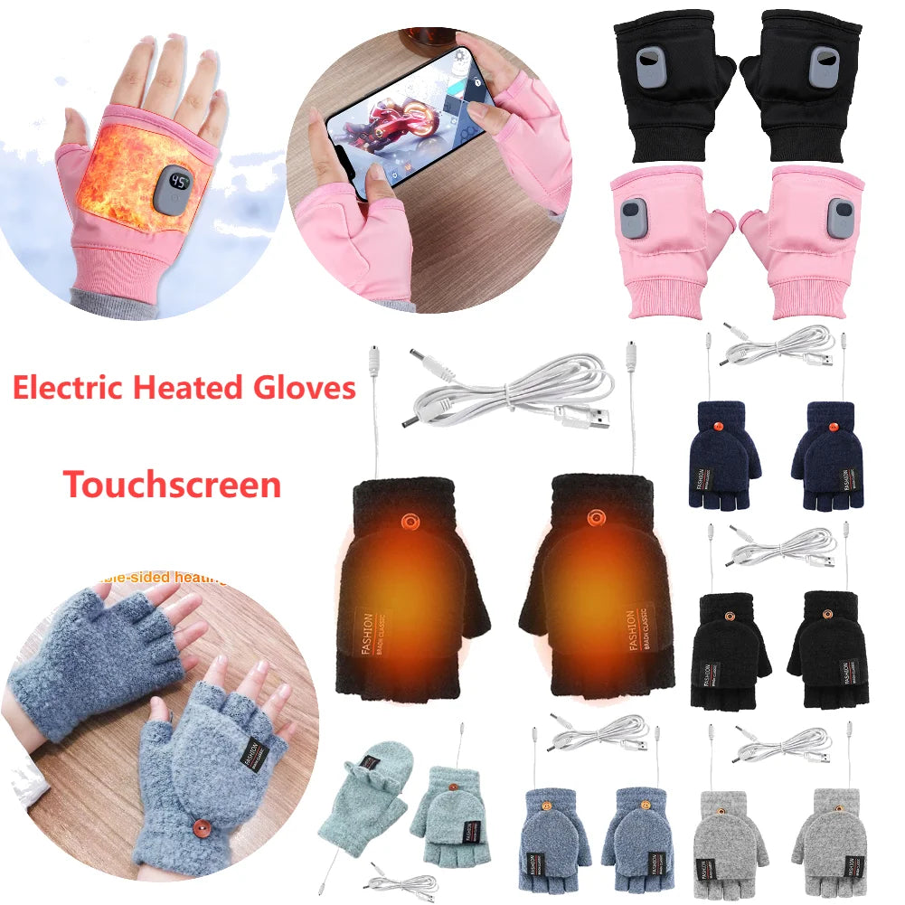 Heated USB Winter Gloves