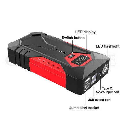 1200A Car Jump Starter 18000mAh Power Bank