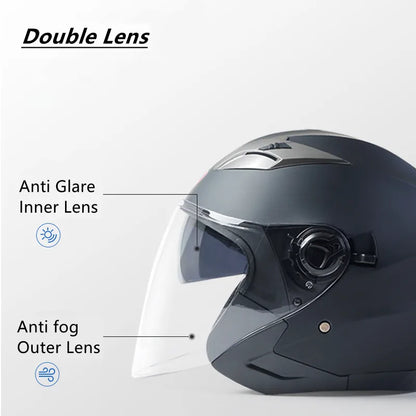 DOT Half Face Motorcycle Helmet