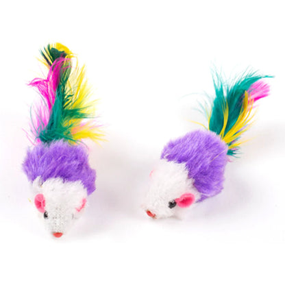 10 Pcs Plush Cat Mouse Toys