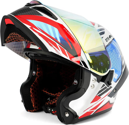 Modular LED Full Face Motorcycle Helmet