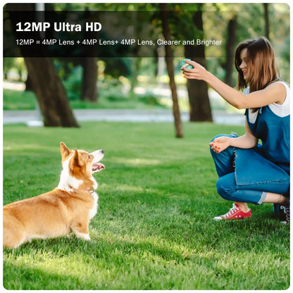 12MP HD WIFI IP Outdoor Three Lens Camera