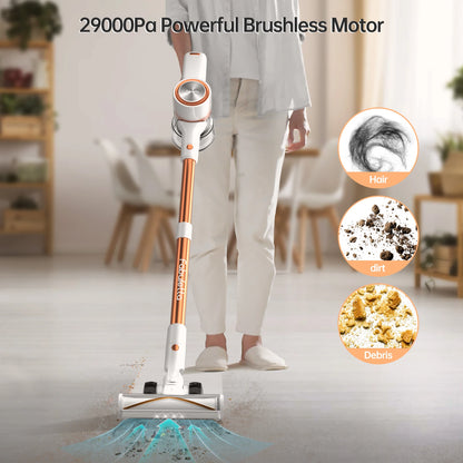 FABULETTA Cordless Vacuum Cleaner, 29Kpa Powerful Suction, 8 in 1 Lightweight Stick Vacuum Cleaner for Pet Hair & Hard Floor