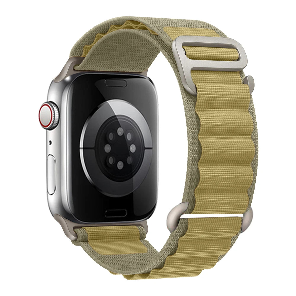 Straps for Apple watch Ultra 3 band 49mm 45mm 46mm 42mm 44mm 41 40mm Nylon Alpine bracelet correa iwatch Series 11 10 9 8 7 6 SE