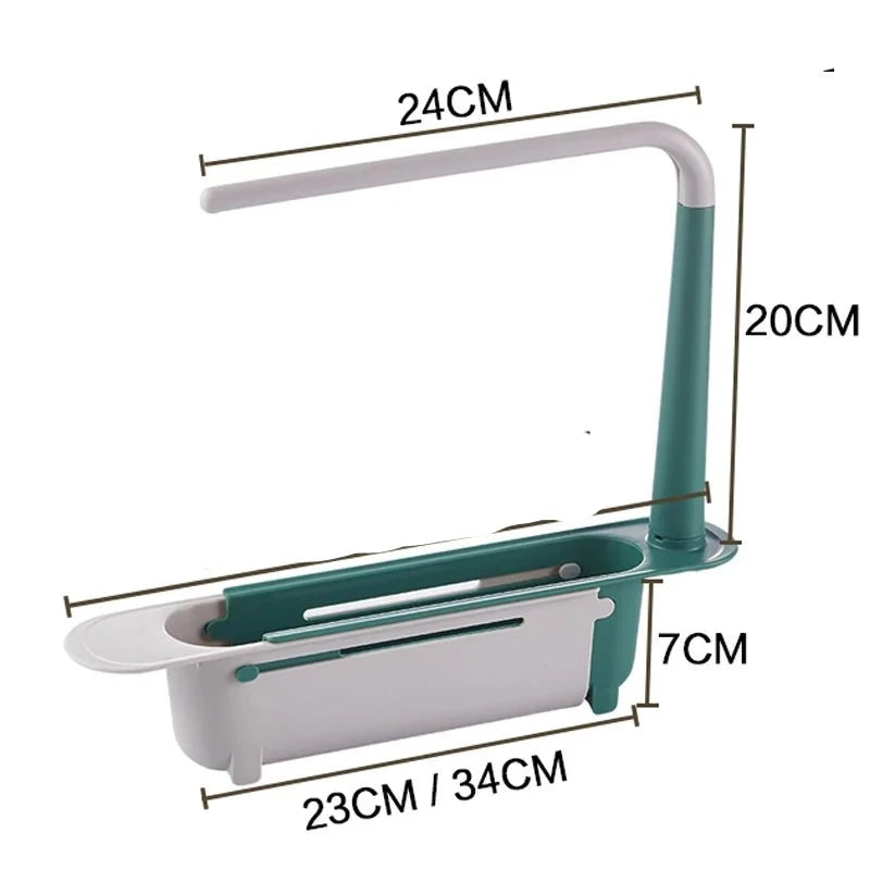 Telescopic Sink Shelf Drainer Rack