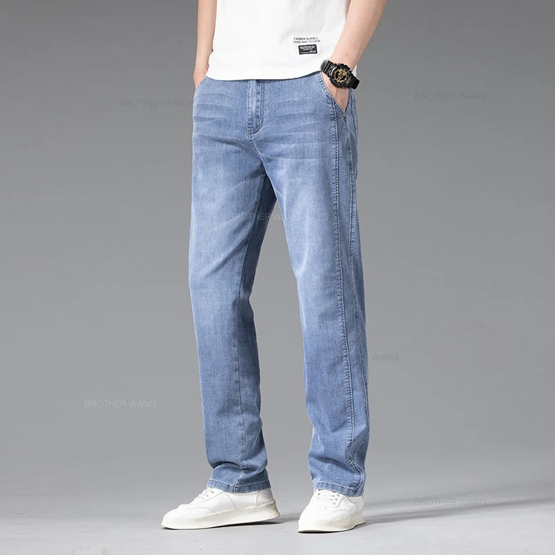 Men's Summer Loose Straight Elastic  Pant