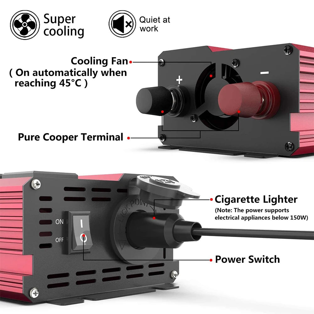 4000W Pure Sine Wave 12V Inverter