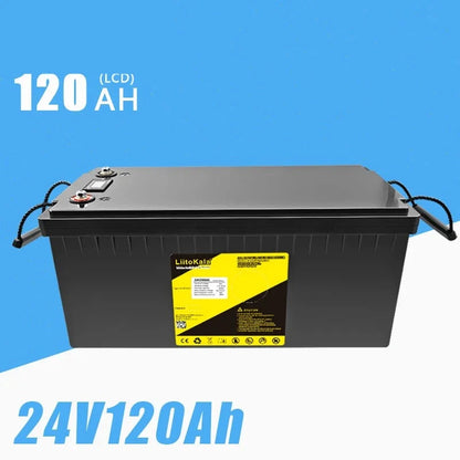 24V 120Ah LiFePO4 Lithium Iron Phosphate Battery