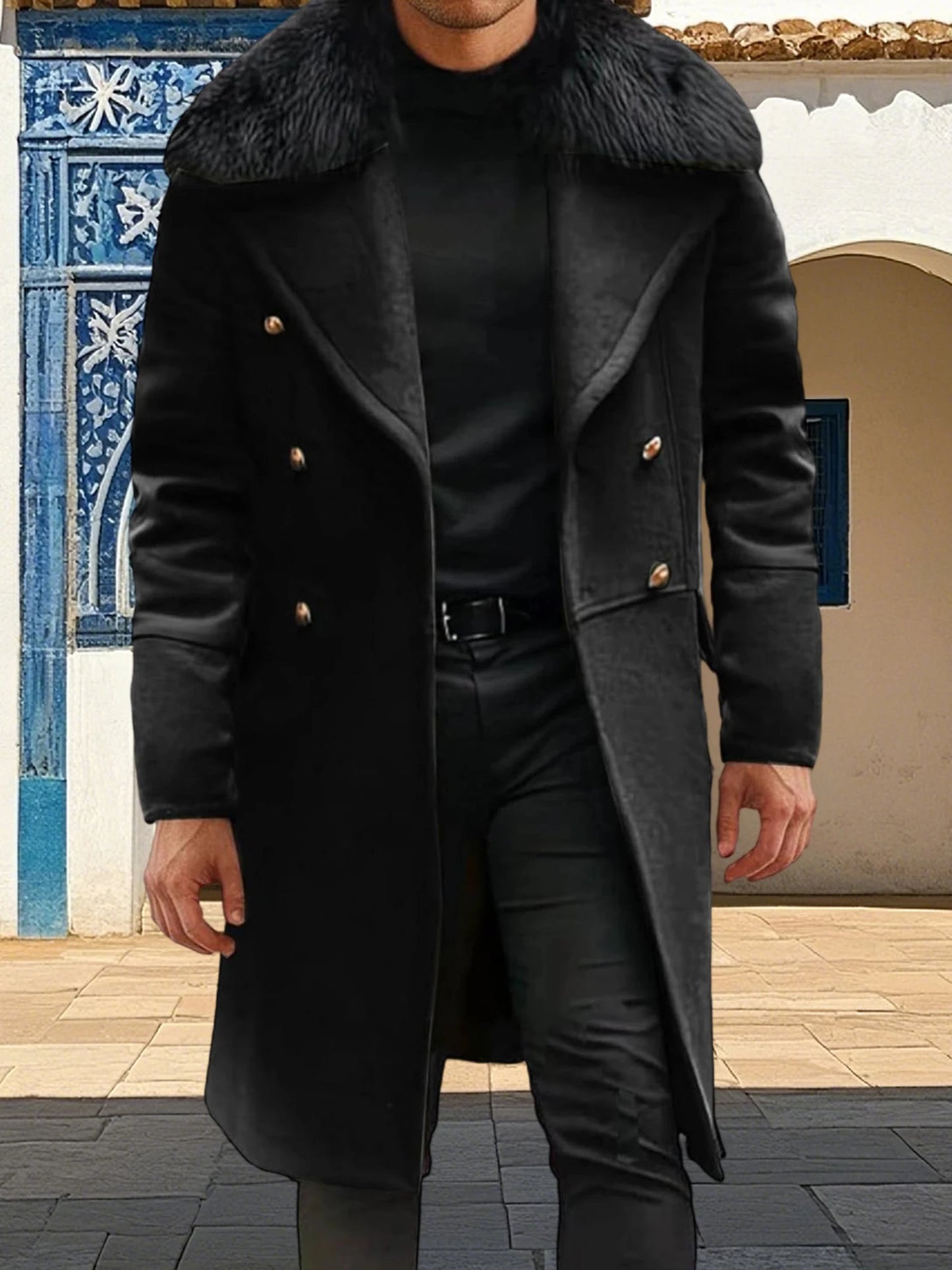 Men s Classic Double Breasted Trench Coat