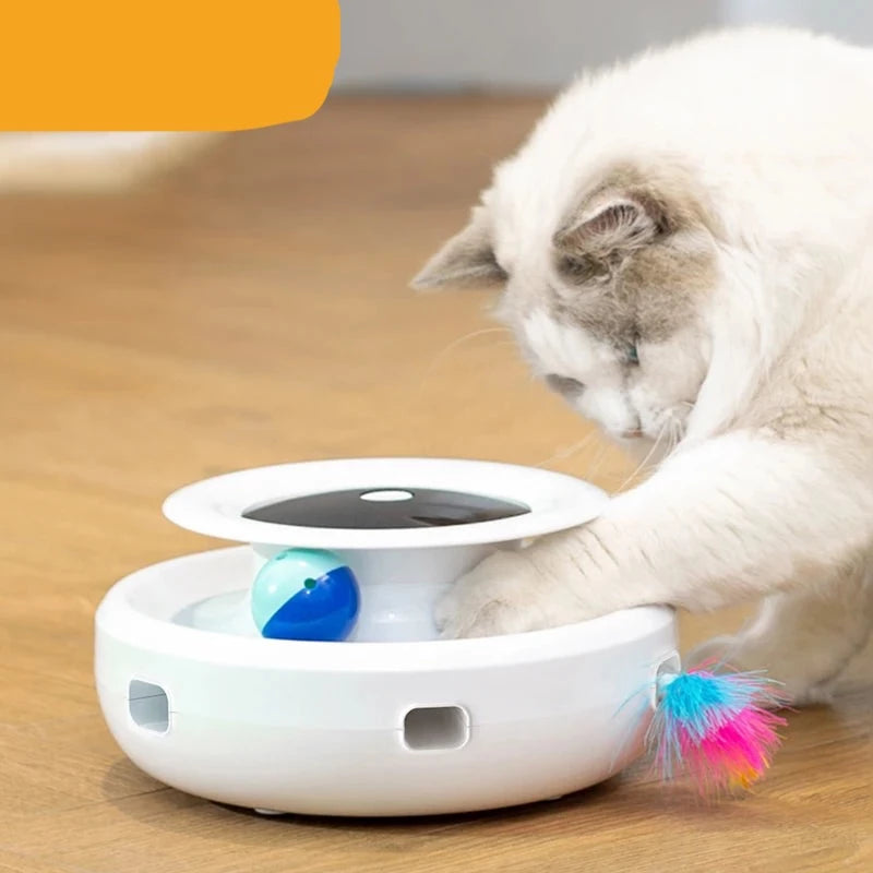 Cat Automatic Feather Fun Ball Toy