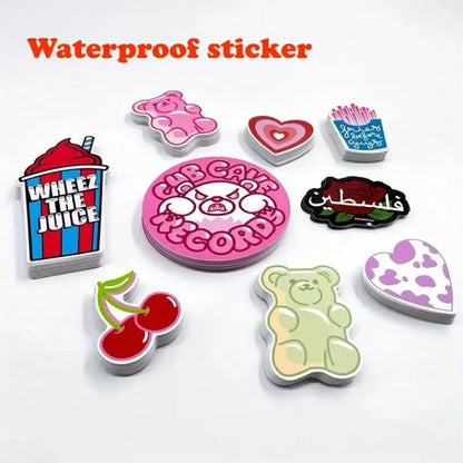 100pcs Custom Design PP Decals Stickers